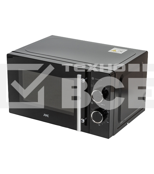 Микроволновая печь JVC JK-MW143M черный, 20 л, 700 Вт, переключатели - поворотный механизм