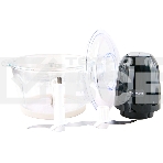 Измельчитель Willmark WMC-7088 (500Вт., стекл. чаша 2л., двойн. лезвия., рез. основание) черный, фото3