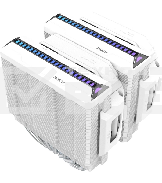 Кулер для процессора Alseye W700-W(USA) белый, 120 мм, алюминий/медь, 2200 об/мин, 35.3 дБ, 4 pin, 230 Вт, 159 мм