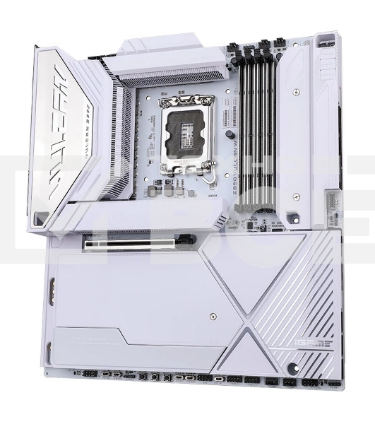 Материнская плата Colorful iGame Z890 VULCAN W V20, LGA 1851, Intel Z890, 4xDDR5, 5xM.2, 6xSATA, 2xPCIe 5.0 x16, 1xPCIe 4.0 x4, 1xHDMI, 1xDP, 1x 2.5Gb LAN, 1x 5Gb LAN, 6xUSB-A 3.2 Gen 2, 2xUSB-C 3.2 Gen 2, 1xUSB-C 3.2 Gen 2x2, 5x3.5 мм, 7.1, E-ATX