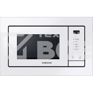 Микроволновая печь встраиваемая Samsung MS23A7118AW/BW белый, 23 л, 800 Вт, переключатели - сенсор