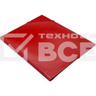 Папка на резинке Silwerhof Eco A4 пластик кор.15мм 0.5мм красный