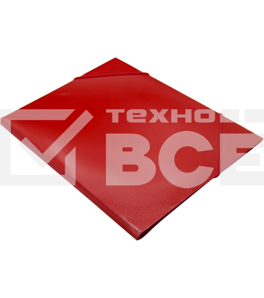 Папка на резинке Silwerhof Eco A4 пластик кор.15мм 0.5мм красный