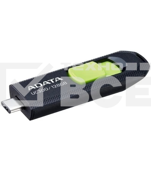 Флеш диск A-Data 128Gb Type-C UC300 ACHO-UC300-128G-RBK/GN USB3.2 черный/зеленый