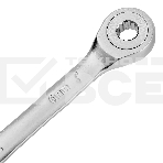 Ключ комбинированный трещоточный Denzel 6 мм, CrV, матовый хром 14700, фото3