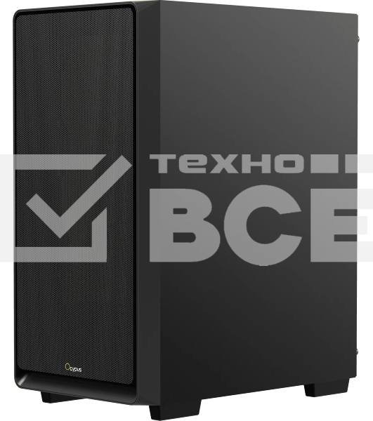 Компьютерный корпус Ocypus Gaммa C60 BK ATX/win/black/no PSU/Tempered Glass