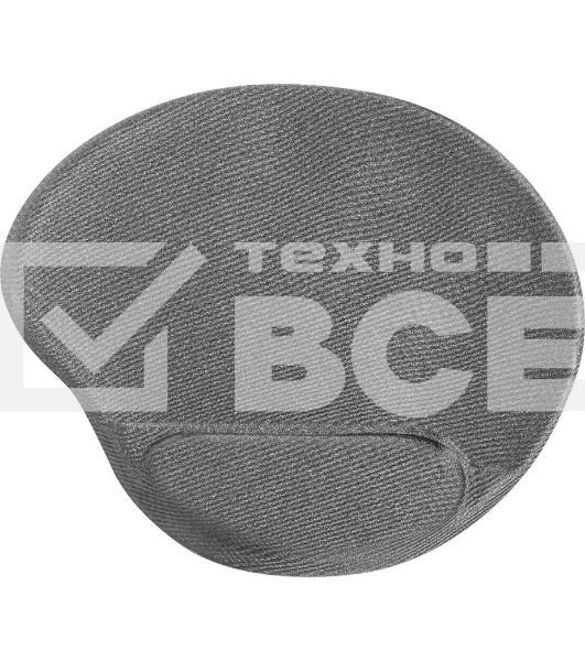 Коврик для мыши Defender гелевый Easy Work (серая лайкра) нескользящ.основа,260х225х5мм