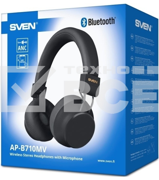 Беспроводные стереонаушники с микрофоном SVEN AP-B710MV, черный