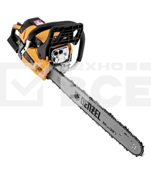Пила цепная бензиновая Denzel DS-5820, шина 50 см, 58см3, 3,6 л.с., шаг 0,325, паз 1,5 мм, 76 зв
