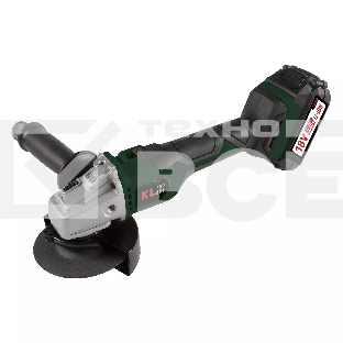 Угловая шлифовальная машина бесщеточная (болгарка) аккумуляторная KLPRO KLAT18BS-50 с регулеровкой оборотов (18В, Li-ion-2шт, 5.0Ач, 115мм, М14, 500-10000 об/мин З/У,в кейсе)