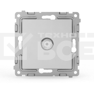 Розетка TV TOKOV ELECTRIC оконечная СП Pixel 1DB механизм алюм.