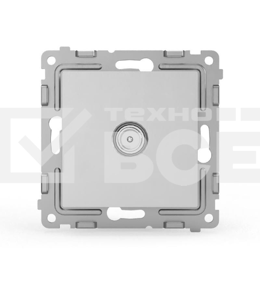 Розетка TV TOKOV ELECTRIC оконечная СП Pixel 1DB механизм алюм.