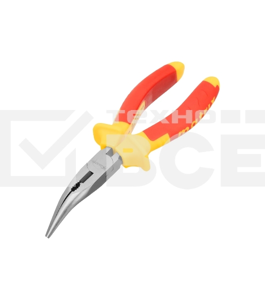 Длинногубцы Matrix изогнутые insulated 160 мм, двухкомпонентные рукоятки