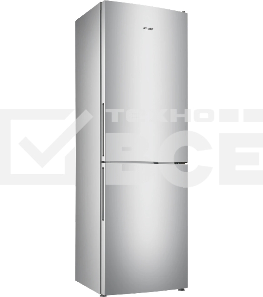 Холодильник Atlant XM-4621-181 серебристый двухкамерный 205/119л морозилка снизу