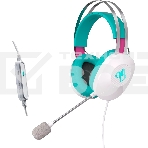 Гарнитура ASUS TUF Gaming H1 Gen II MIKU Edition белый/голубой, проводная, подсветка, совместимость с PS5, фото 1
