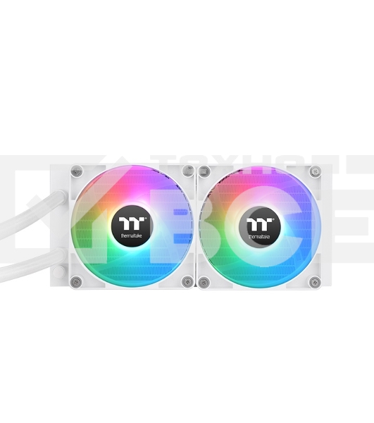 Система водяного охлаждения Thermaltake TH240 V2 Snow ARGB Soc-AM5/AM4/1200/1700/1851 белый 4-pin 25.8dB Al+Cu Ret (CL-W364-PL12SW-A)