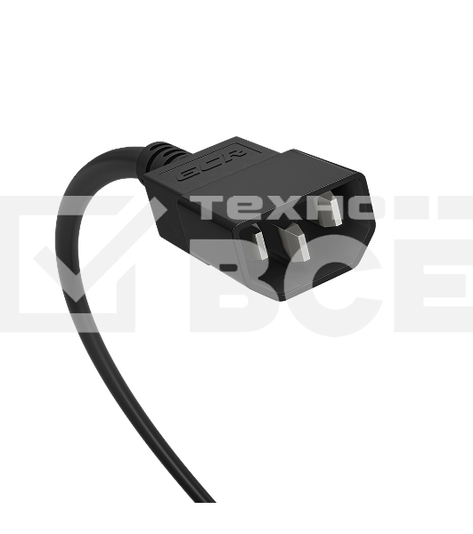 Кабель питания удлинитель GCR PROF С13 - С14, 3*1,0 мм, 5.0m, черный