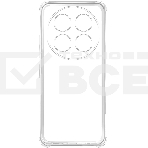 Чехол (клип-кейс) BoraSCO для Huawei Nova 12i Bumper Case прозрачный, фото2