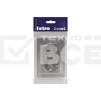 Розетка Intro Accent 6-205-09 двойн. 2X2P+E Schuko 16А-250В IP20 СУ AL/CU титан Б0063500, фото2