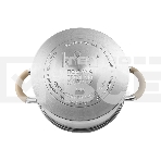 Набор посуды LARA LR02-119 БЕРЛИН 6 пр. 1.7+3.1+5.5 л, 16 см, 20 см, 24 см капсулированное индукционное дно, крышка дуршлаг, фото3