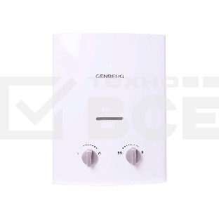 Водонагреватель GENBERG 105.01 Бездымоходный 5 л. Белая