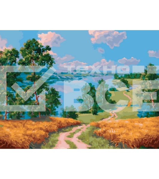 Картина по номерам БЕЛОСНЕЖКА 985-AS Среди пшеничных полей