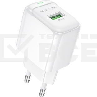 Сетевое зарядное устройство BOROFONE (6941991113789) BAS42A 1USB 3.0A QC3.0 18W белый