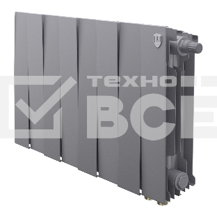 Радиатор биметаллический Royal Thermo PianoForte 300 Серебристый VR80 - 8 секц.