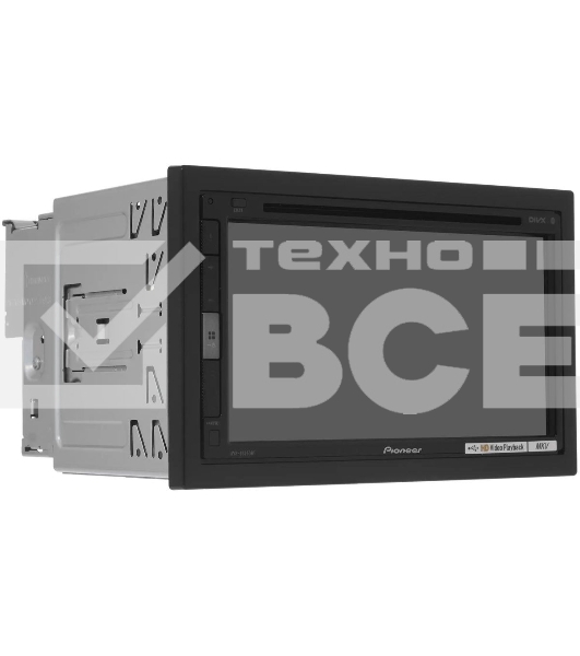 Автомагнитола Pioneer AVH-Z5250BT, 2 DIN, 6.8', CD, Bluetooth, USB Type-A, AUX, CarPlay, пульт ДУ