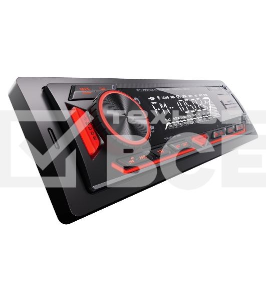 Автомагнитола AURA FIREBALL-301BT, 1 DIN, Bluetooth, USB Type-A, AUX