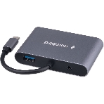 USB-концентратор Gembird UHB-D8, USB Type-C, PD100W, Jack 3,5, HDMI, VGA, USB Type-C, фото3