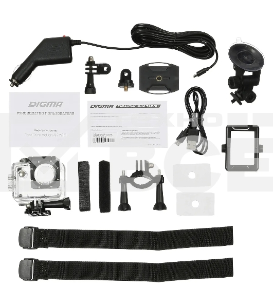 Видеорегистратор Digma FreeDrive Action 4K WiFi черный 8Mpix 2160x3840 2160p 140гр.