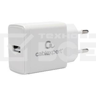 Адаптер питания Cablexpert MP3A-PC-38 100/220V - 5V USB 1 порт, 2A, белый