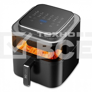 Аэрогриль BQ GR2002 Black-Silver. Мощность:1500 Вт, Объем корзины: XL