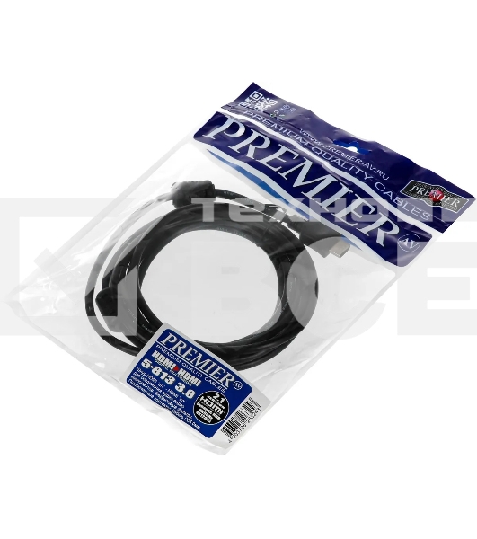 Кабель соединительный аудио-видео Premier 5-813 HDMI (m)/HDMI (m) 3м. феррит.кольца черный (5-813 3.0)