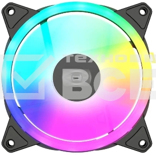 Вентилятор для корпуса PcCooler F3 T120 ARGb 120х120x25 черный 4-pin 21.6дБ (F3-T120BKAM1-GL) Ret