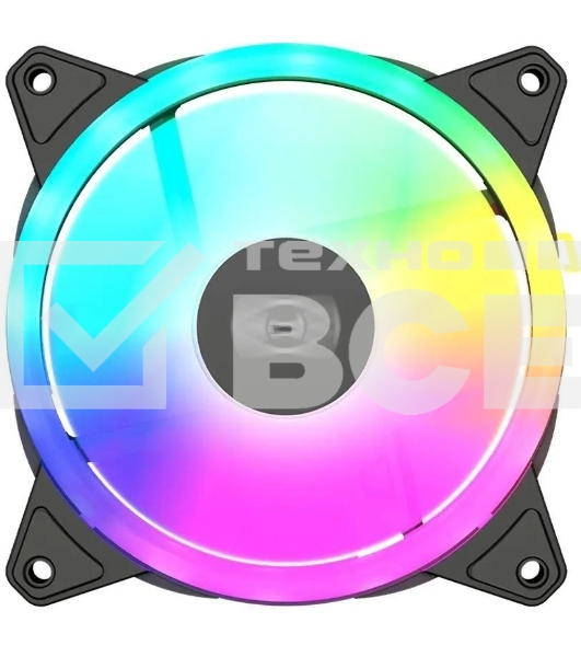 Вентилятор для корпуса PcCooler F3 T120 ARGb 120х120x25 черный 4-pin 21.6дБ (F3-T120BKAM1-GL) Ret