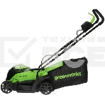 Газонокосилка аккумуляторная GreenWorks GD24LM33k2, 24v, 33 см, 1хАКБ 2Ач и ЗУ (2516107UA), фото3