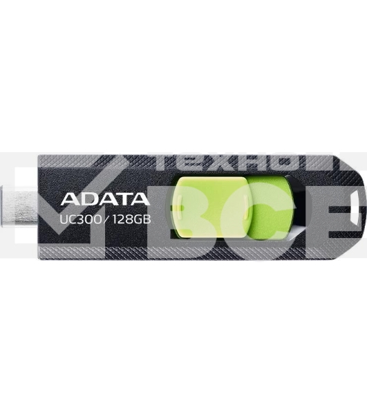 Флеш диск A-Data 128Gb Type-C UC300 ACHO-UC300-128G-RBK/GN USB3.2 черный/зеленый
