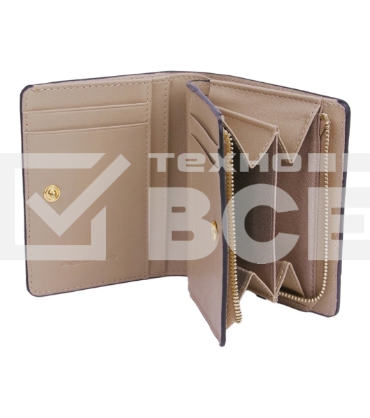 Кошелек женский Piquadro Circle PD6660W92R/GBE шафрановый/бежевый натур.кожа