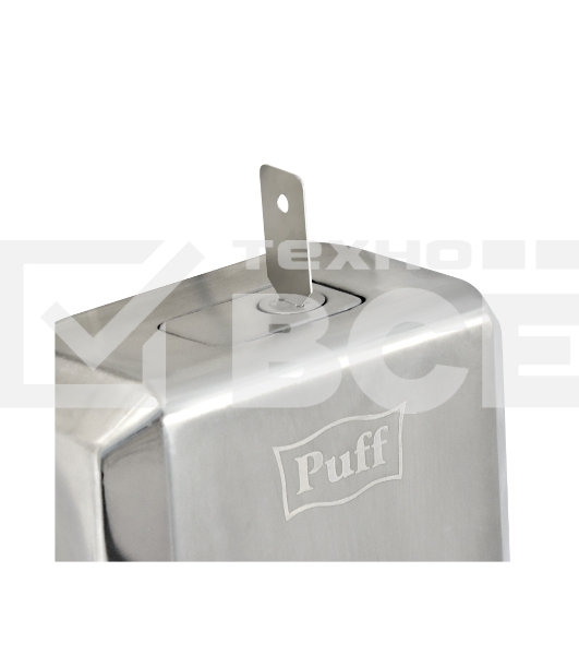 Дозатор для жидкого мыла из нерж. стали puff-8708, хром, 800 мл, с ключом, 19х12х12 см