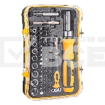 Набор прецизионных отвертокDeli DL3565 65 предметов Материал бит Cr-v. Пластиковый кейс., фото3