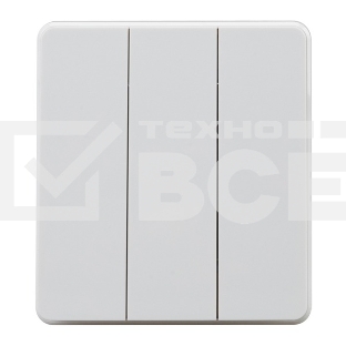 Выключатель Kranz ROUND 3 кл 10А с/у перламутр