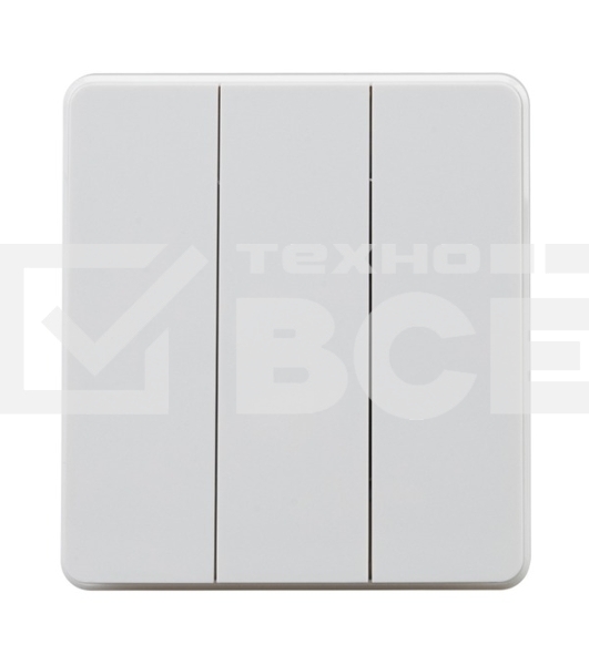 Выключатель Kranz ROUND 3 кл 10А с/у перламутр