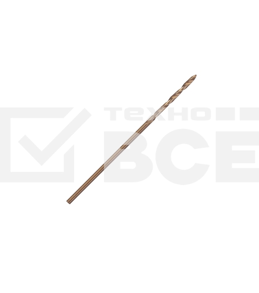 Сверло PATRIOT EXPERT по металлу, Р6М5К5, 1,0 мм, упаковка 10 шт