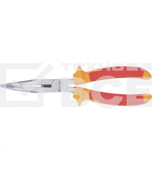 Длинногубцы Matrix изогнутые insulated 200 мм, двухкомпонентные рукоятки