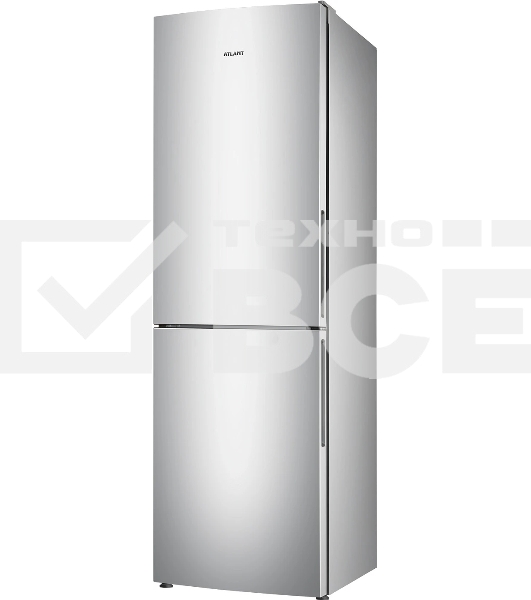 Холодильник Atlant XM-4621-181 серебристый двухкамерный 205/119л морозилка снизу