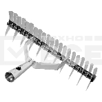 Грабли Palisad BASE двусторонние аэраторные, стальные, зубъя 11/21шт, 340 мм, без черенка, фото3