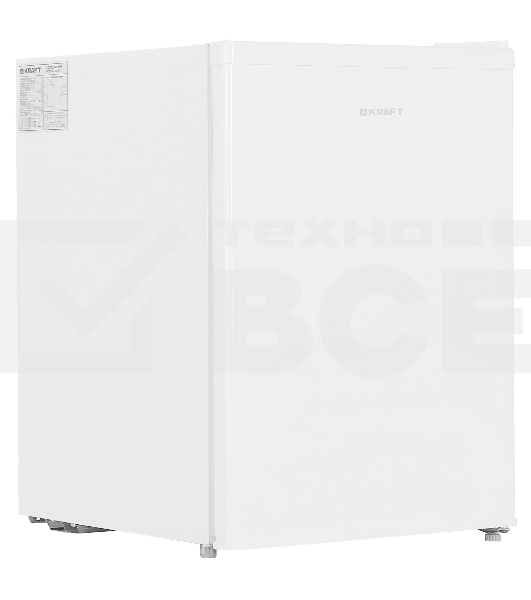Холодильник Kraft BC(W)-75 белый однокамерный 60/6л морозилка сверху