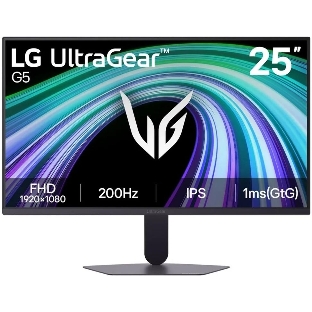 Монитор LG 24.4' (62.2 см) UltraGear 25G523B-B черный IPS LED 16:9 HDMI матовая 1000:1 300cd 178гр/178гр 1920x1080 200Hz FreeSync Premium DP FHD 3.5кг